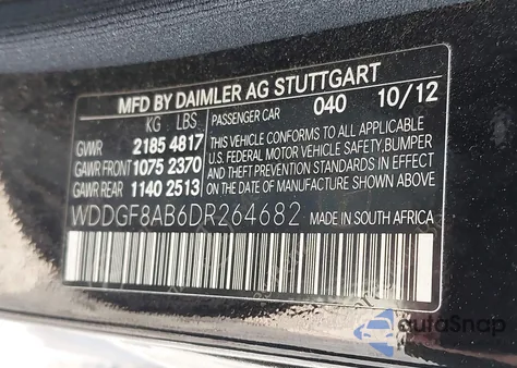 2013 Mercedes-Benz C 300 Sport 4Matic from USA, damaged, VIN WDDGF8AB6DR264682